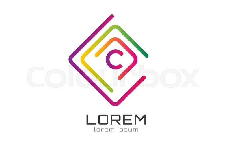 800x532 Abstract Square Logo Vector Template Stock Vector Colourbox