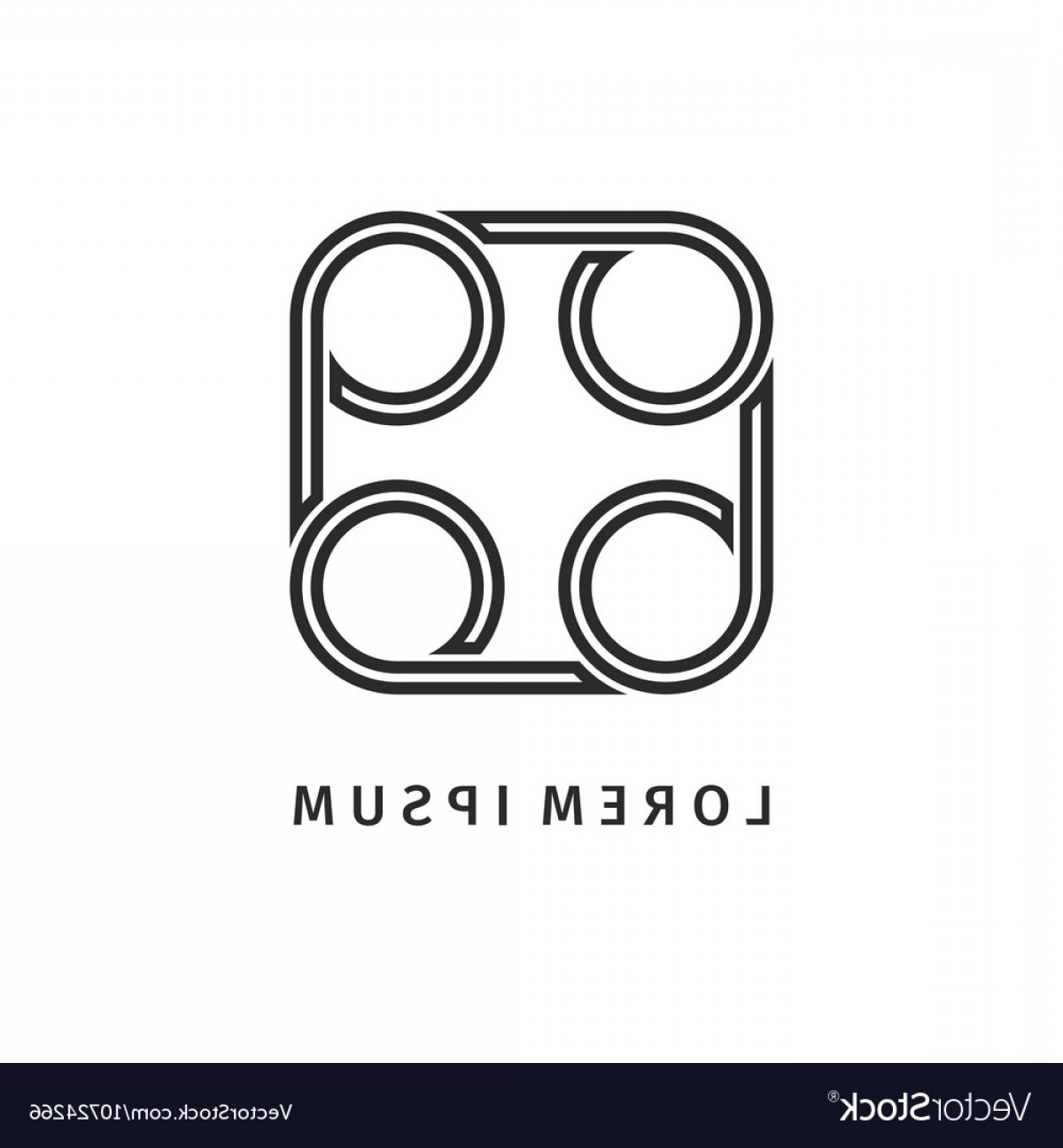 Square Outline Vector