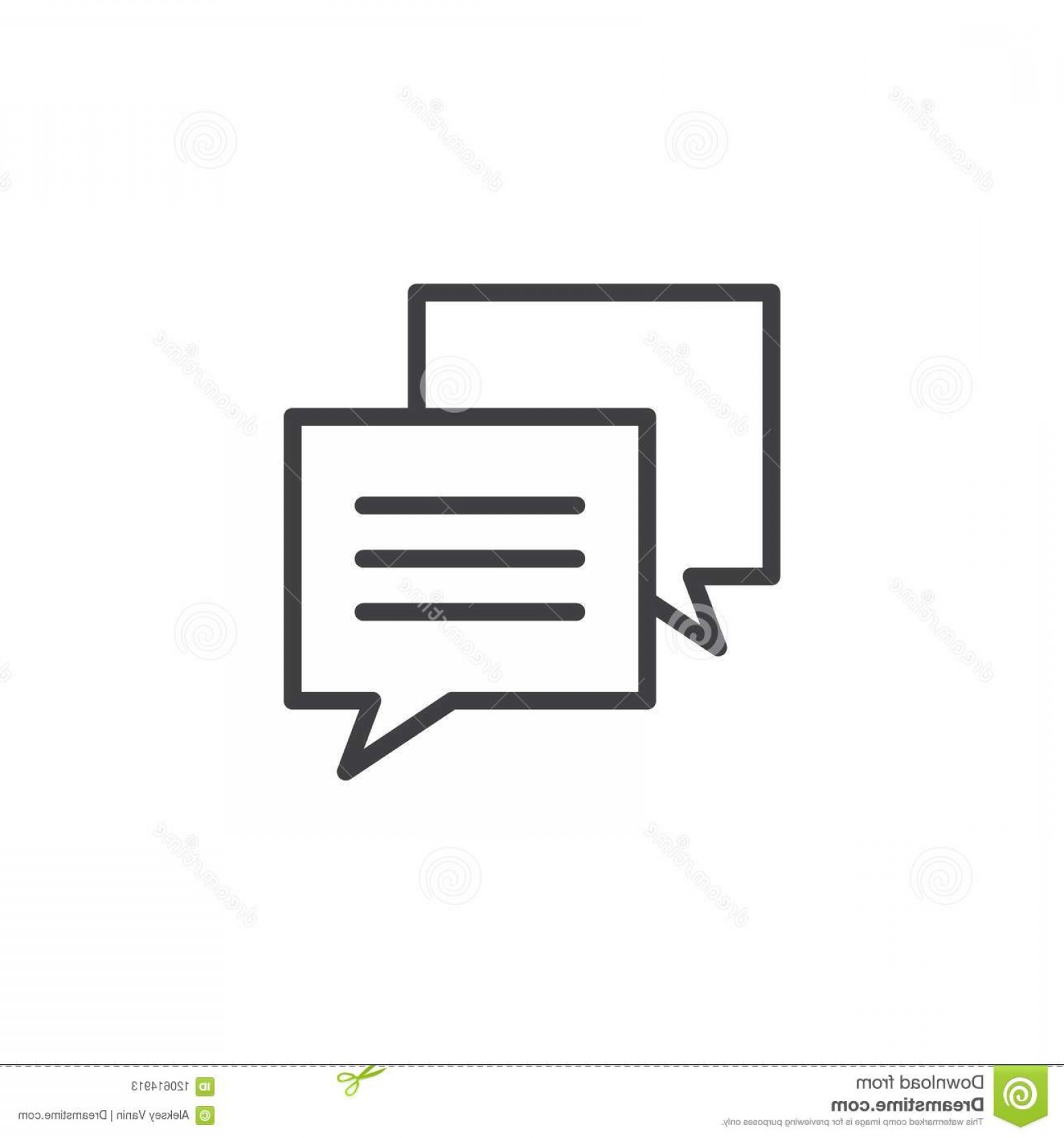 1560x1668 Square Speech Bubble Outline Icon Linear Style Sign Mobile Concept