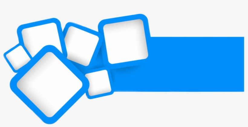 820x421 Blue Square Vector Design