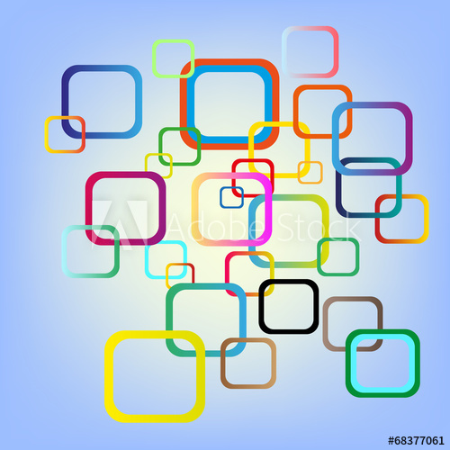 500x500 Abstract Color Squares Background Vector