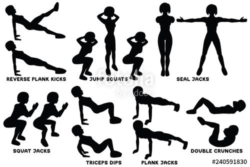 500x334 Reverse Plank Kicks Reverse Plank Jump Squats Squat Seal Jacks