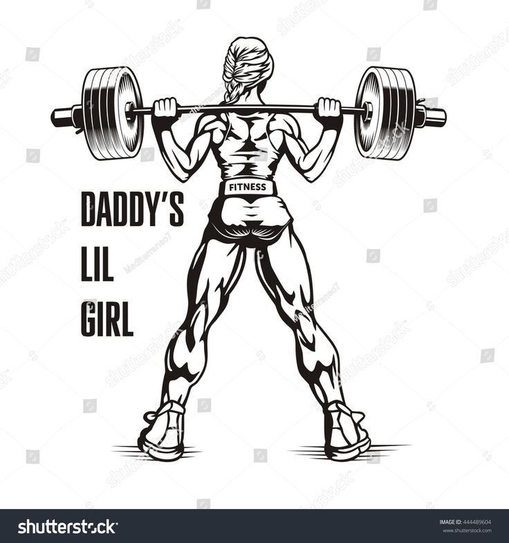 736x785 Bodybuilder Woman Squatting With Barbell Young Girl Doing Squats