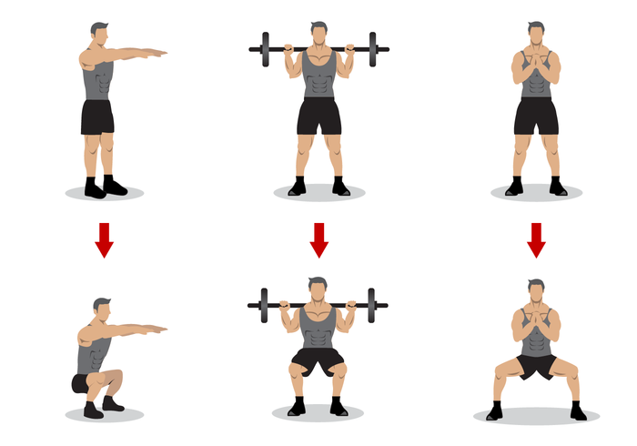 700x490 Squat Free Vector Art