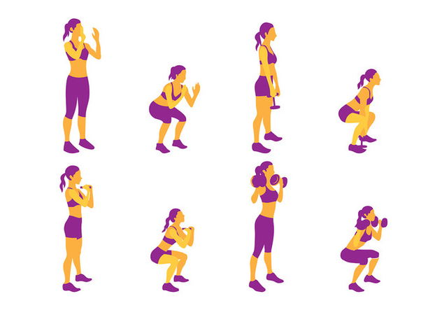 632x443 Squat Pose Free Vector Free Vector Download Cannypic