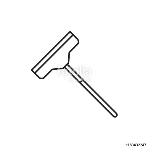500x500 Window Squeegee Icon Illustration Stock Image And Royalty Free