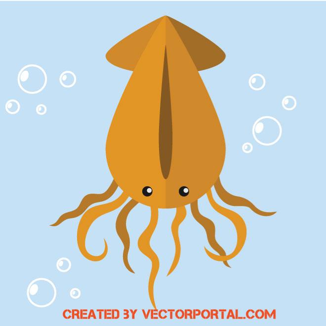 660x660 Squid Vector Clip Art