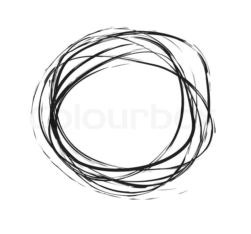 800x746 A Black Squiggle On A White Background Stock Vector Colourbox