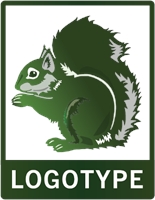 155x200 Squirrel Logo Vector