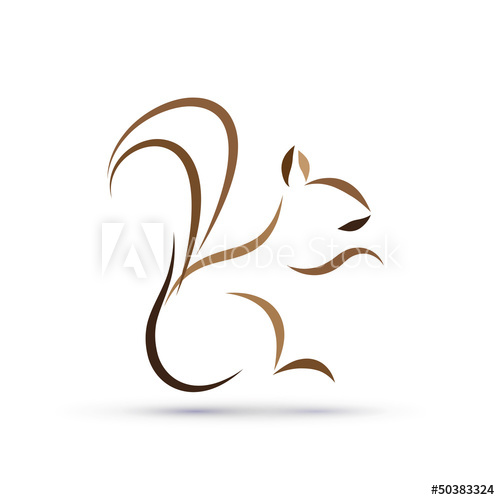 500x500 Vector Logo Squirrel