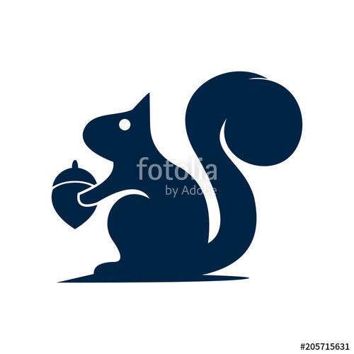 500x500 Squirrel Logo Design Stock Image And Royalty Free Vector