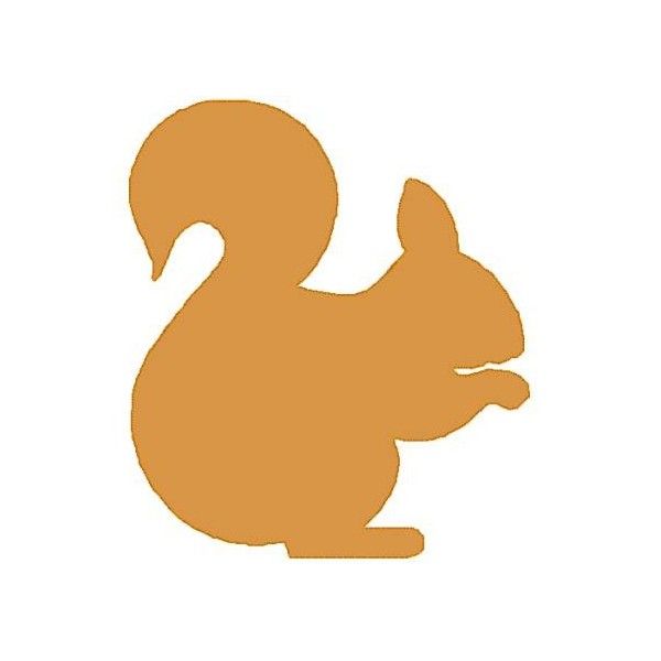 600x600 Squirrel Silhouette Vector
