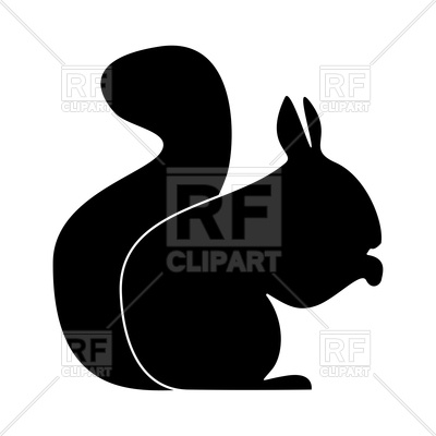 400x400 Squirrel Silhouette Vector Image Of Objects