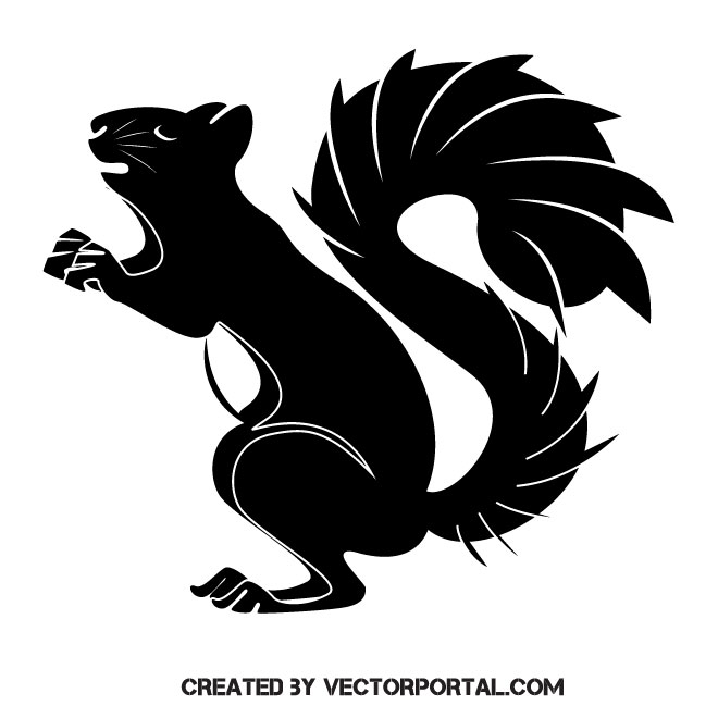 Download Squirrel Silhouette Vector at Vectorified.com | Collection ...