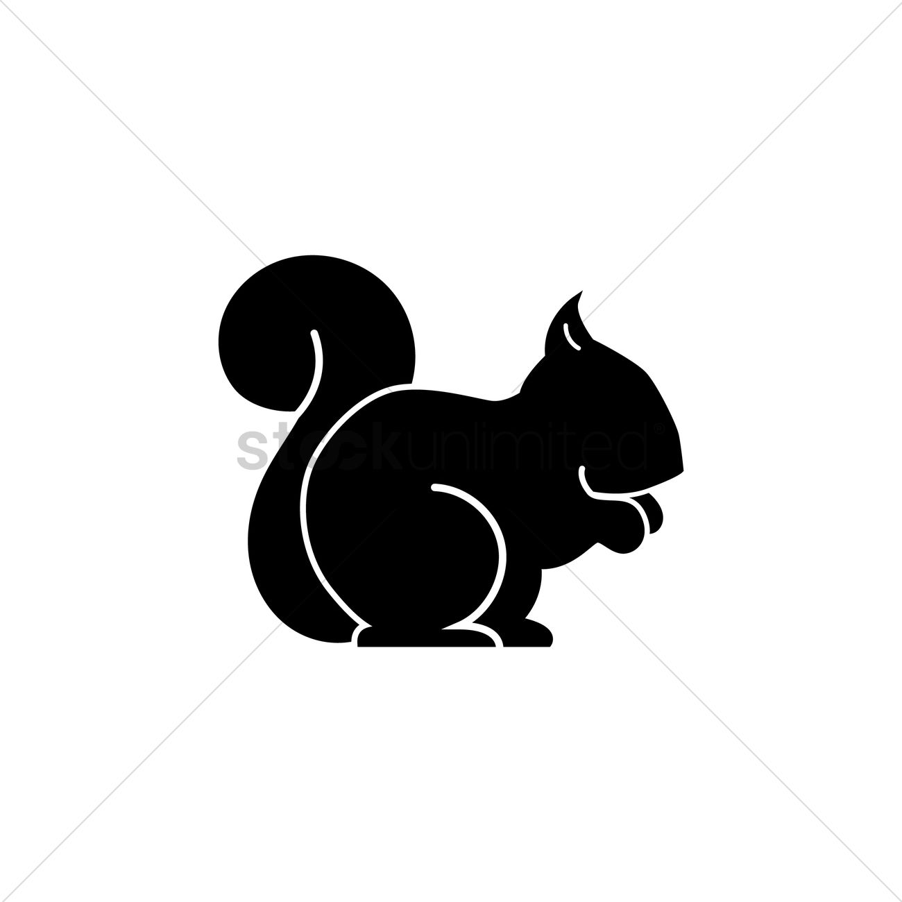 1300x1300 Squirrel Vector Image