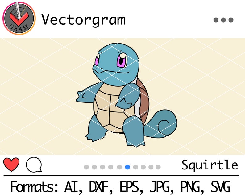 794x635 Pokemon Squirtle Cutfile Vector Art T Shirt Design Etsy