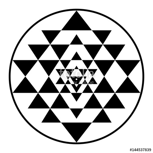500x500 Sri Yantra Vektor Stock Image And Royalty Free Vector
