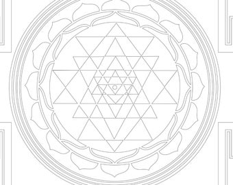340x270 Sri Yantra Art Etsy