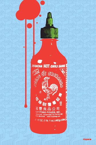 335x504 Sriracha My Style Bottle Art, Food Art, Sriracha Sauce