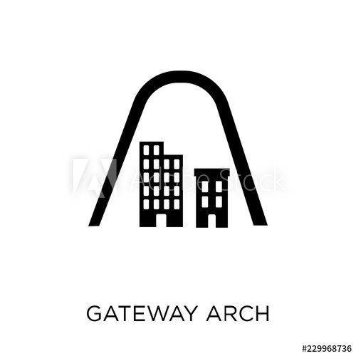 500x500 Gateway Arch Icon Gateway Arch Symbol Design From Architecture