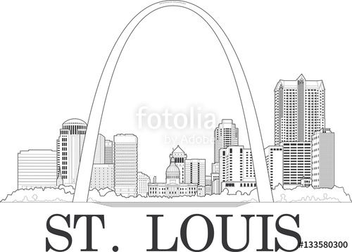 500x358 Downtown St Louis Illustration Stock Image And Royalty Free