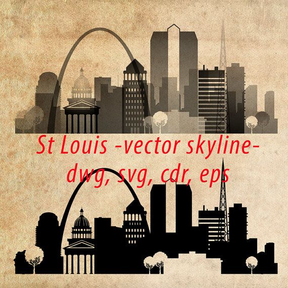 570x570 St Louis Missouri, St Louis Clipart City Silhouette, St