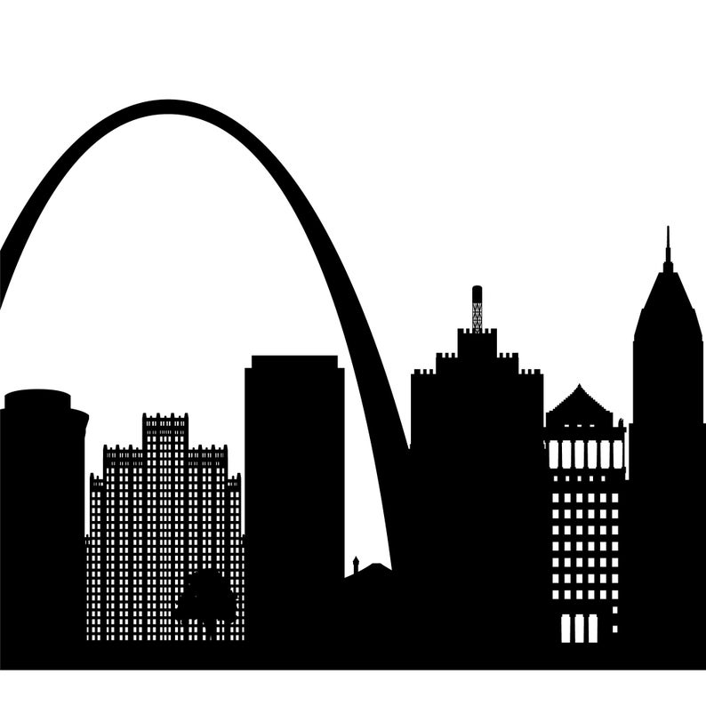 St Louis Skyline Vector at Vectorified.com | Collection of St Louis ...