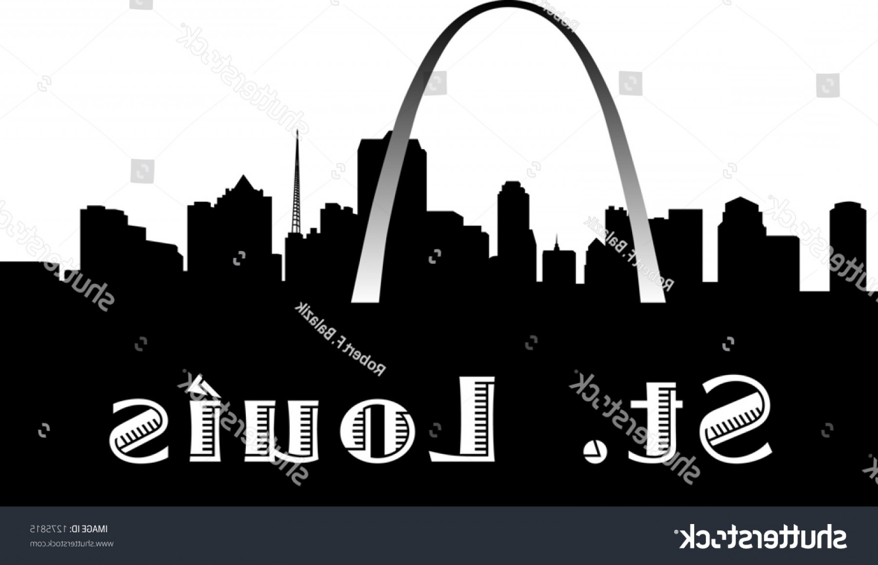 1800x1159 Vector Silhouette Graphic Depicting St Louis Soidergi