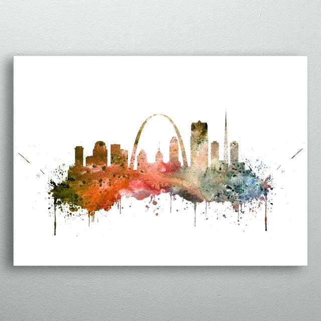640x640 St Louis Skyline Art