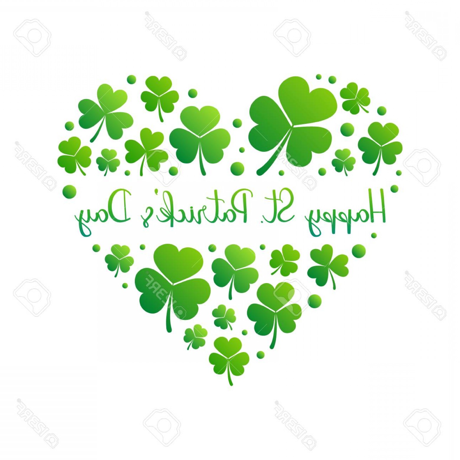 1560x1560 Photostock Vector Happy St Patrick S Day Vector Heart On White