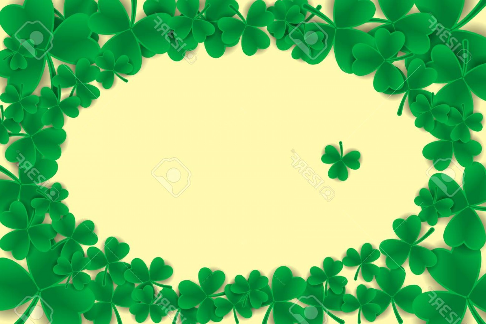 1560x1039 Photostock Vector St Patrick S Day Card Shamrock Border Vector