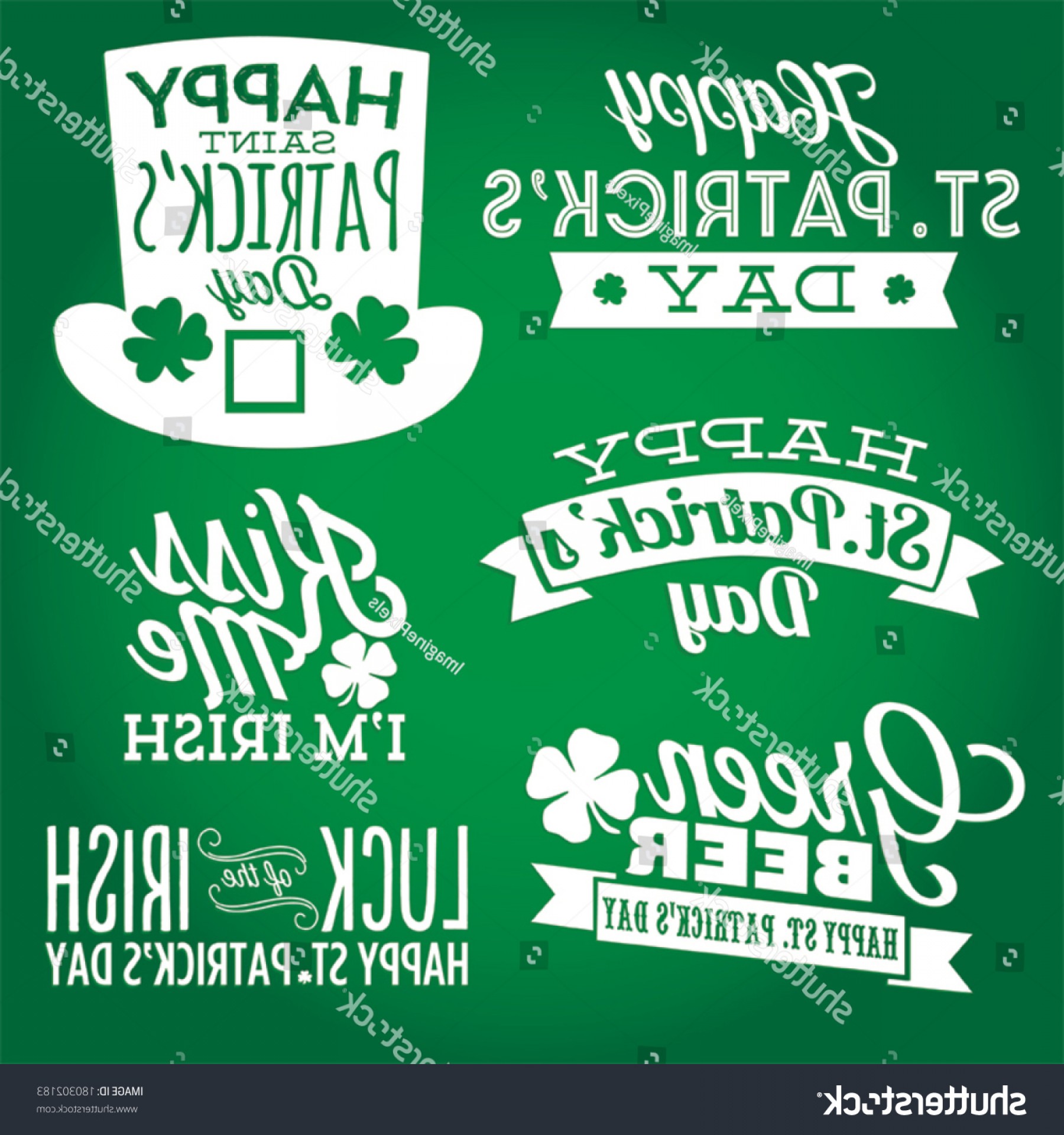 1800x1920 Happy St Patricks Day Vector Set Catchsplace