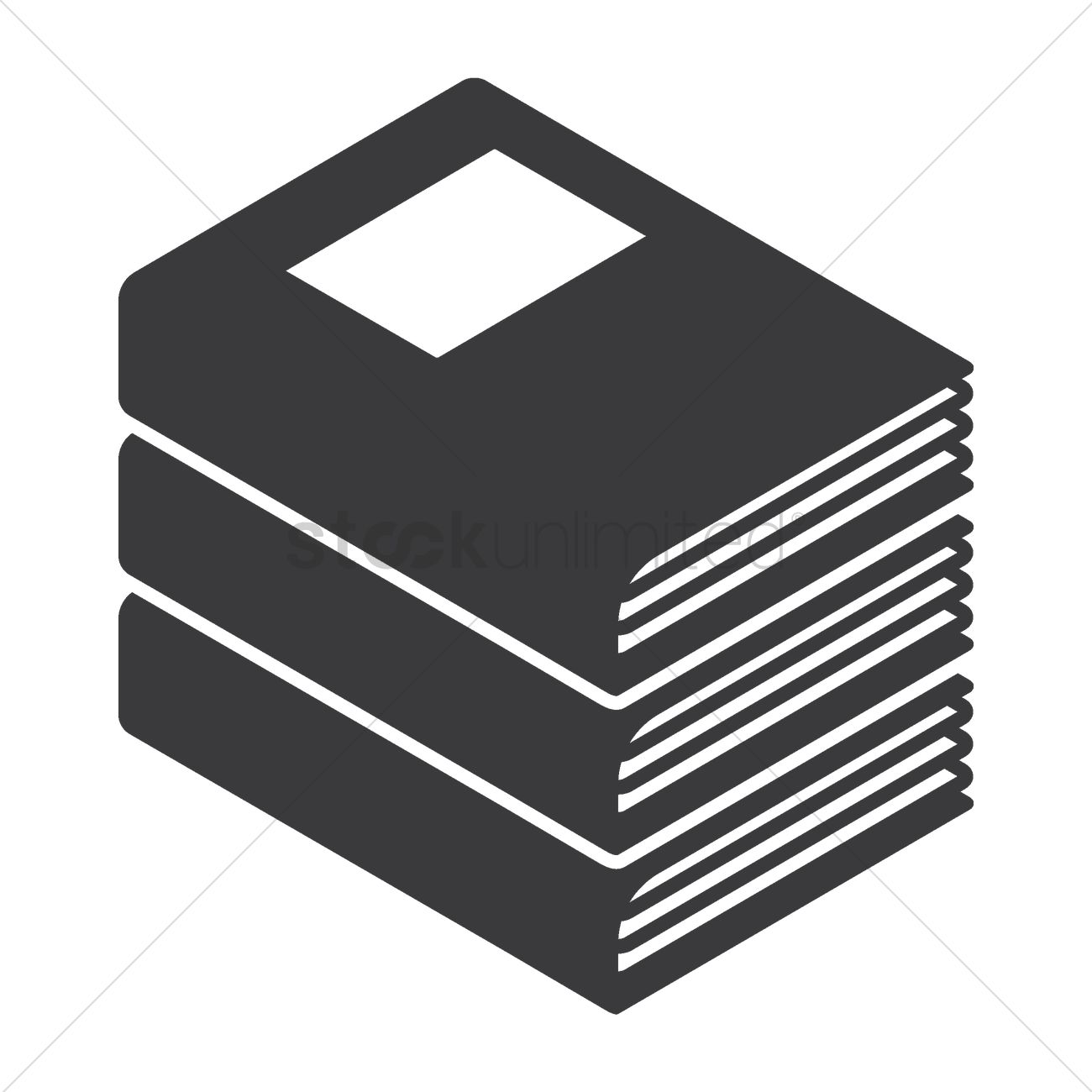 1300x1300 Stack Of Books Vector Image