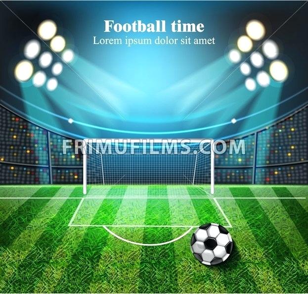 623x594 Football Stadium Lights Background Field Height Vector Realistic