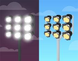 257x200 Stadium Lights Free Vector Art
