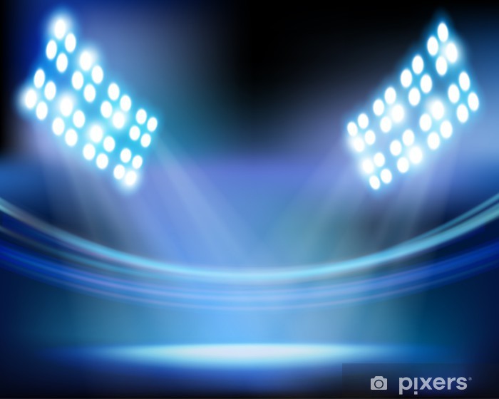 700x560 Stadium Lights Vector Illustration Wall Mural We