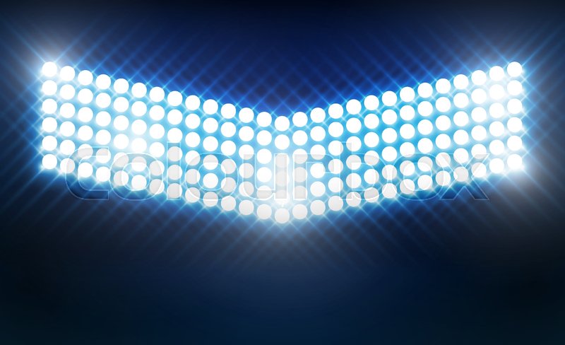 800x488 Bright Stadium Arena Lights Vector Stock Vector Colourbox