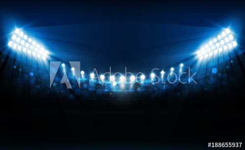 500x305 Bright Stadium Lights Vector Design Vector Illumination