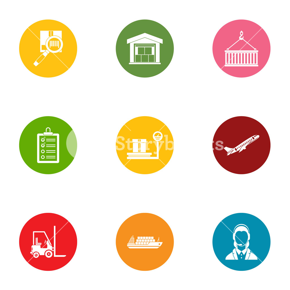 1000x1000 Loader Staff Icons Set Flat Set Of Loader Staff Vector Icons