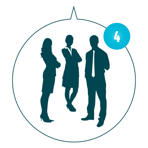 512x512 Office Staff Hangout Silhouette