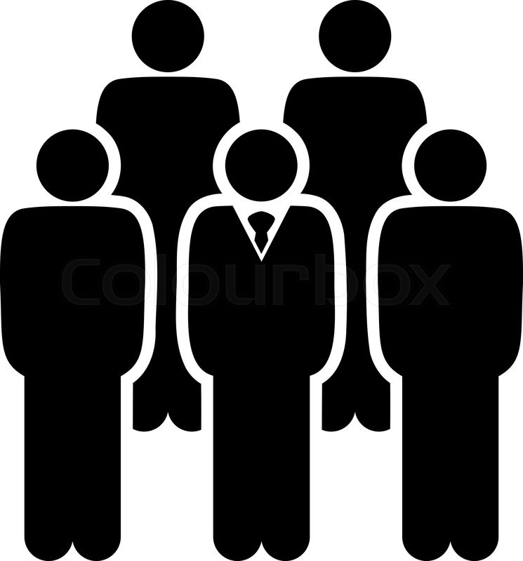 745x800 Staff Icon From Business Bicolor Set Stock Vector Colourbox