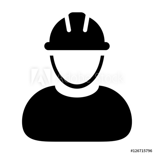 500x500 Construction Worker, Employee, Engineer, Staff Vector Icon