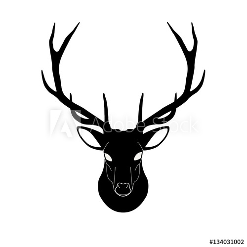 500x500 Deer Head Vector