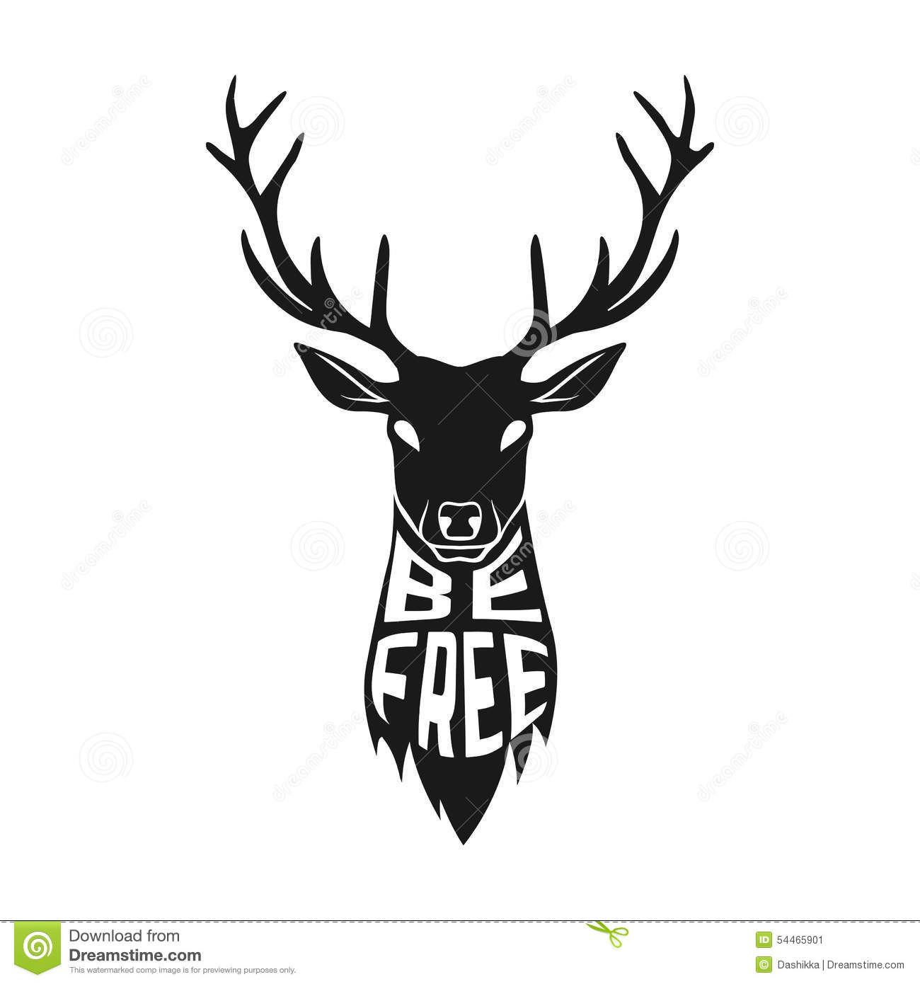 1300x1390 Huge Collection Of 'deer Skull Silhouette Vector' Download More