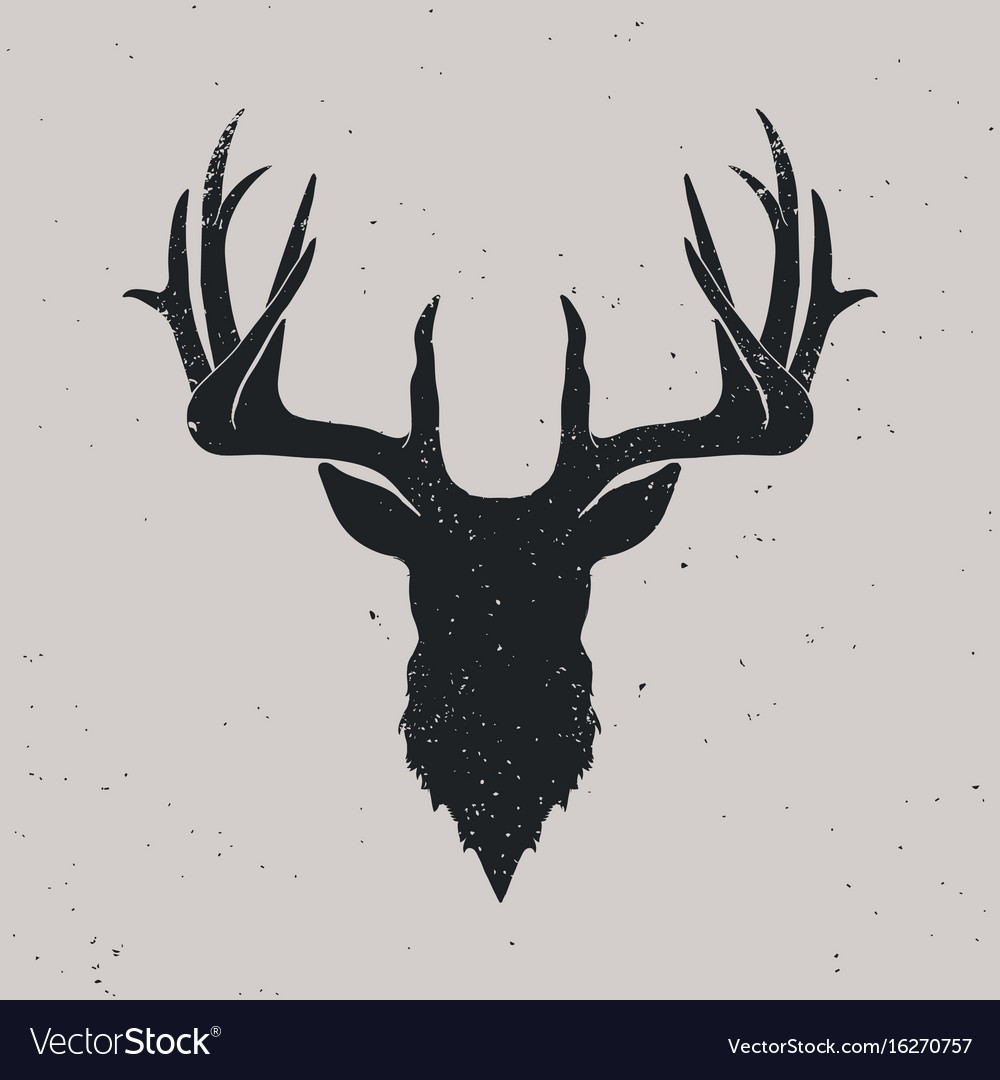 1000x1080 Deer Head Silhouette Vector