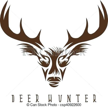 450x442 Deer Head Vector Design Illustration Deer Head Template Deer