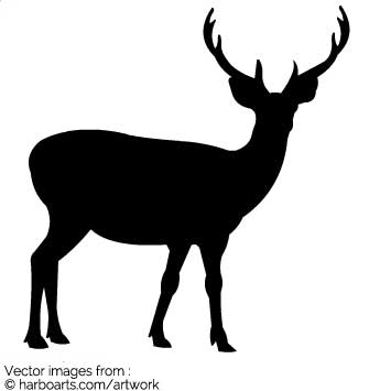 Download Stag Silhouette 335x355 Download Stag Silhouette