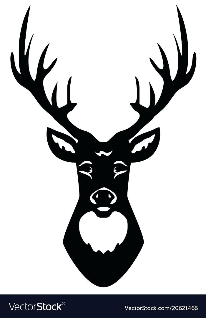 Reindeer Head Silhouette Tousazimuts 700x1080 Reindeer Head Silhouette Tousazimuts