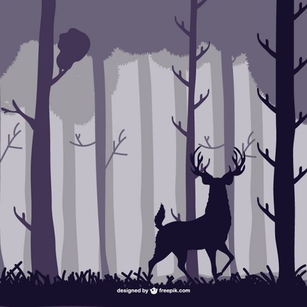 Forest Stag Vector Illustration On Behance 600x600 Forest Stag Vector Illustration On Behance