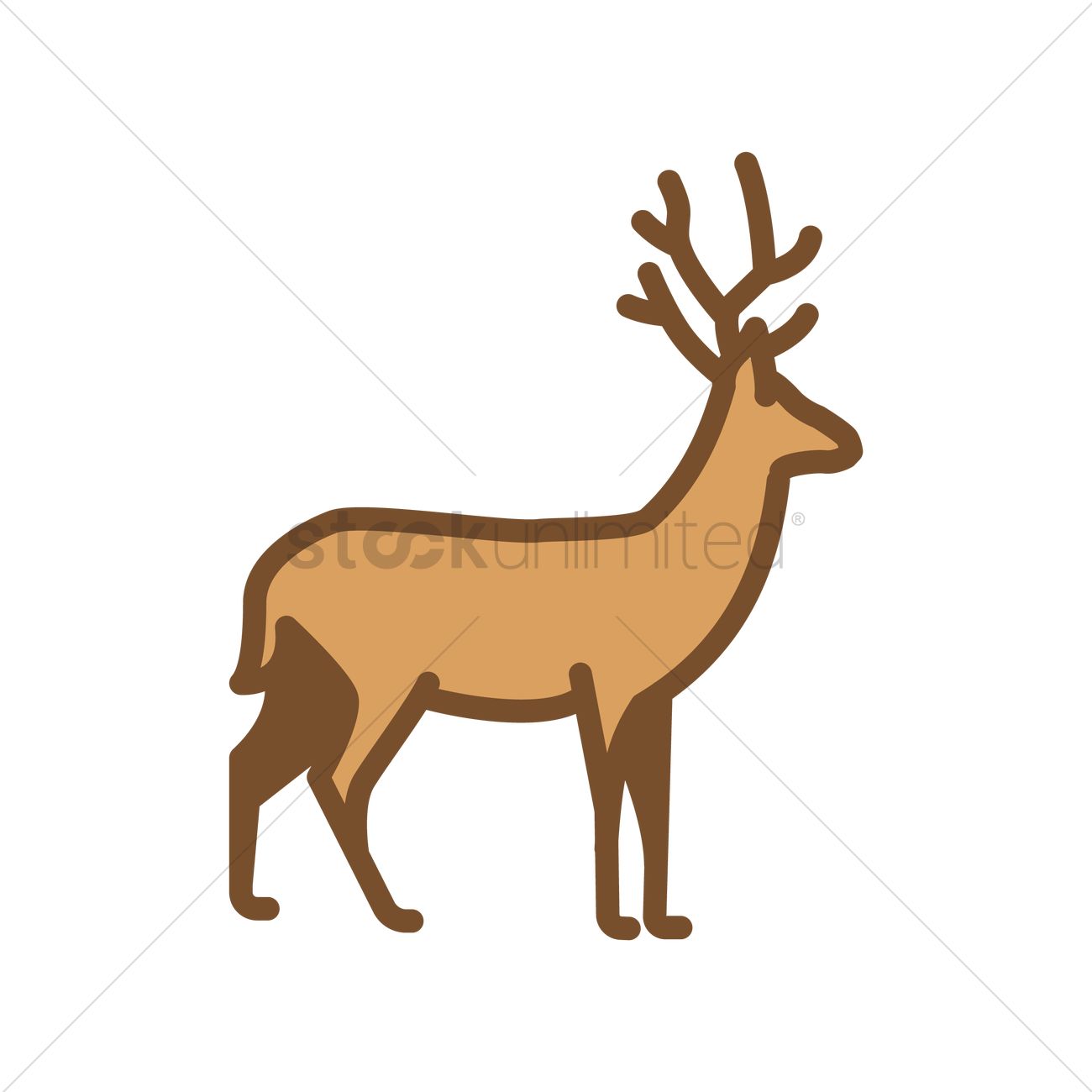 Stag Vector Image 1300x1300 Stag Vector Image